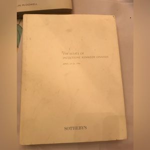 Sotheby’s the Estate of Jacqueline Kennedy Onassis auction book and results